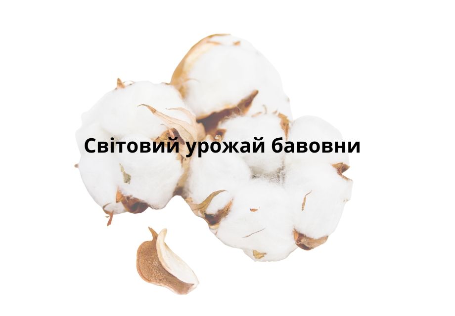 Світовий урожай бавовни.